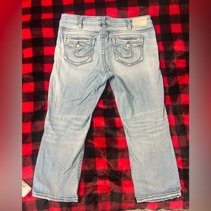 Silver Super Stretch Capris